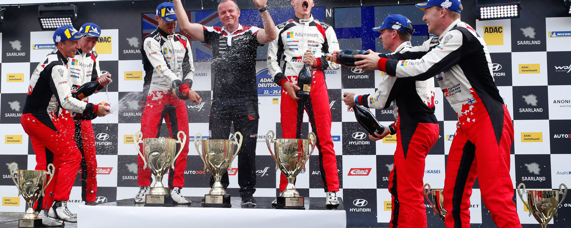 Toyota GAZOO Racing pakt 1-2-3-overwinning in Rally van Duitsland