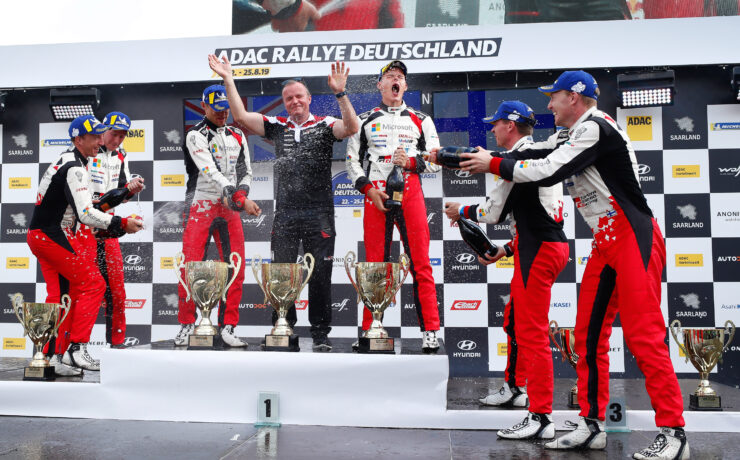 Toyota GAZOO Racing pakt 1-2-3-overwinning in Rally van Duitsland