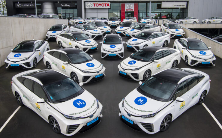 Taxivloot Toyota Mirai bereikt waterstofmijlpaal van 1,5 miljoen kilometers