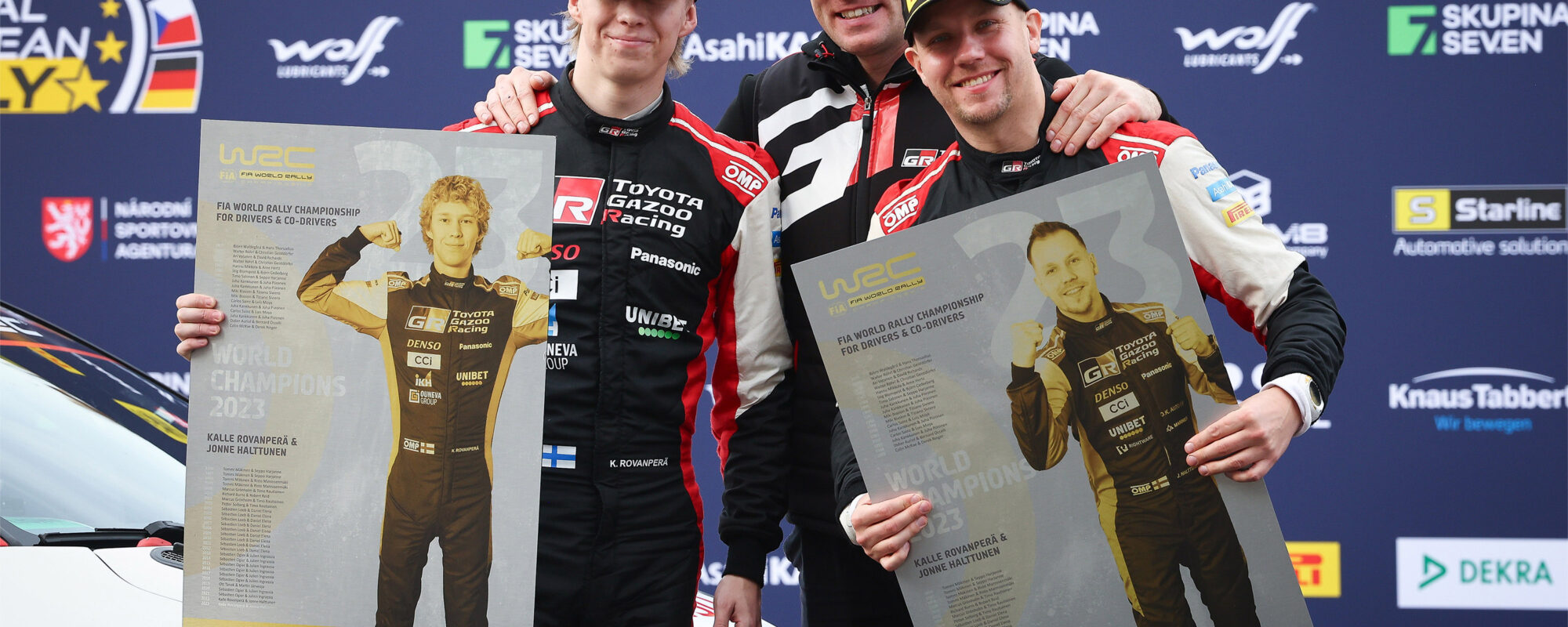 Toyota GAZOO Racing WRC-duo Rovanperä en Halttunen nu al WRC-kampioen, met nog een ronde te gaan