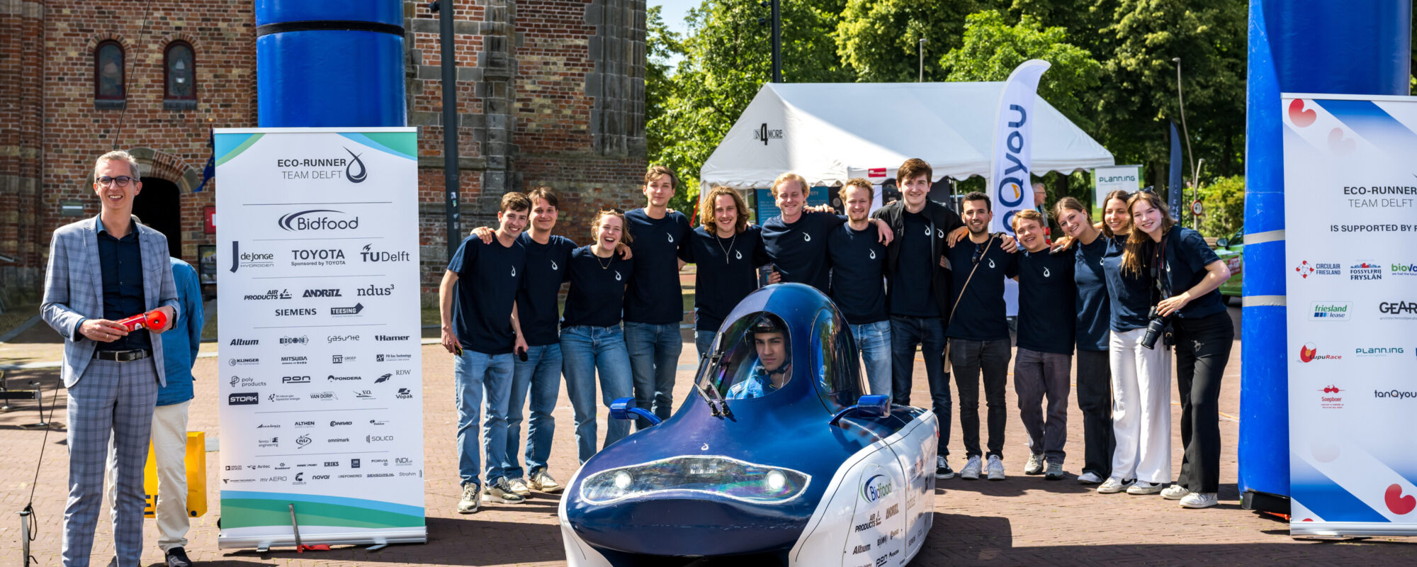 Eco-Runner Team Delft ontvangt Missie H2 Gouden Waterstofmedaille als oeuvreprijs bij aanvang nieuwe wereldrecordpoging