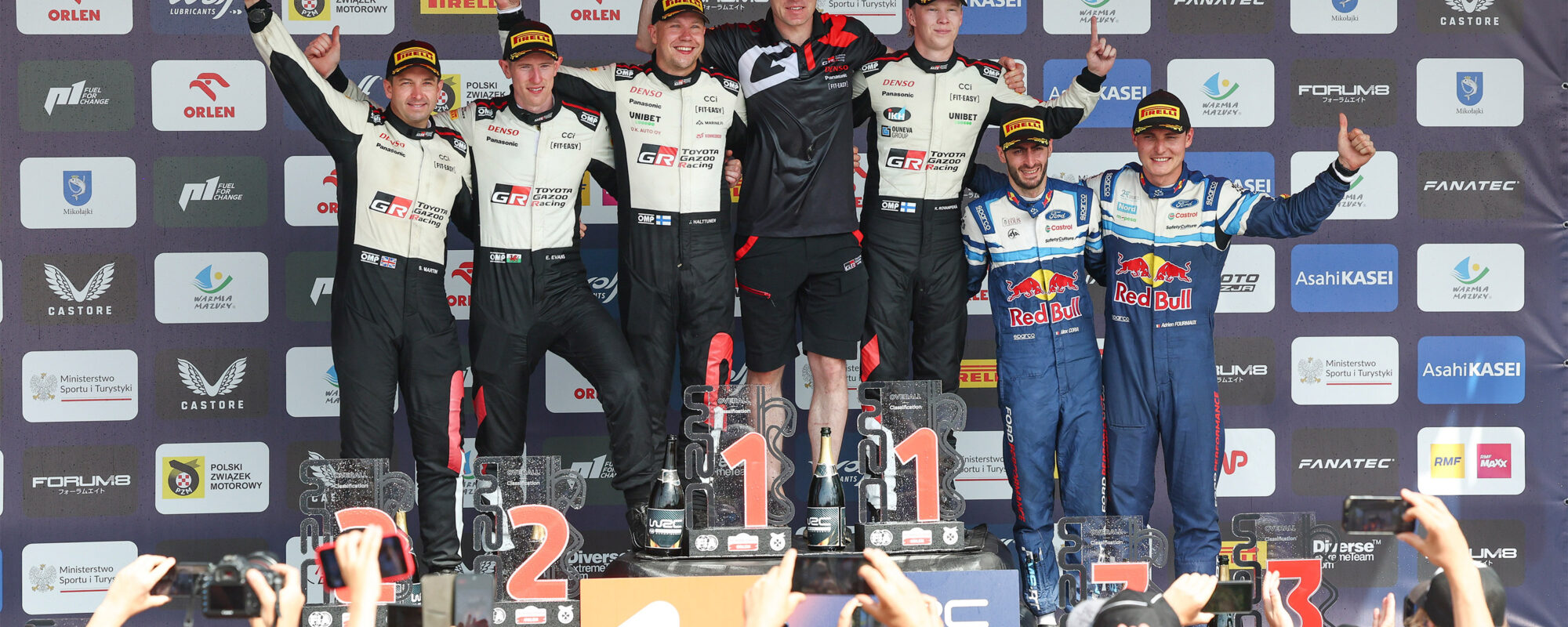 Super-invaller Rovanperä rijdt naar winst in Rally van Polen