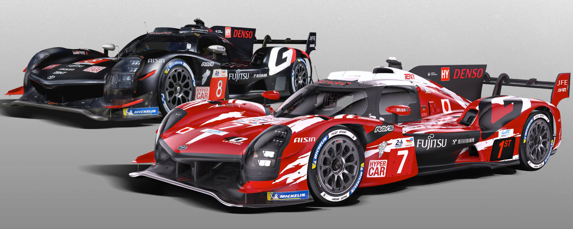 Toyota viert 40 jaar Le Mans met iconische kleurstellingen geïnspireerd op het verleden en het heden